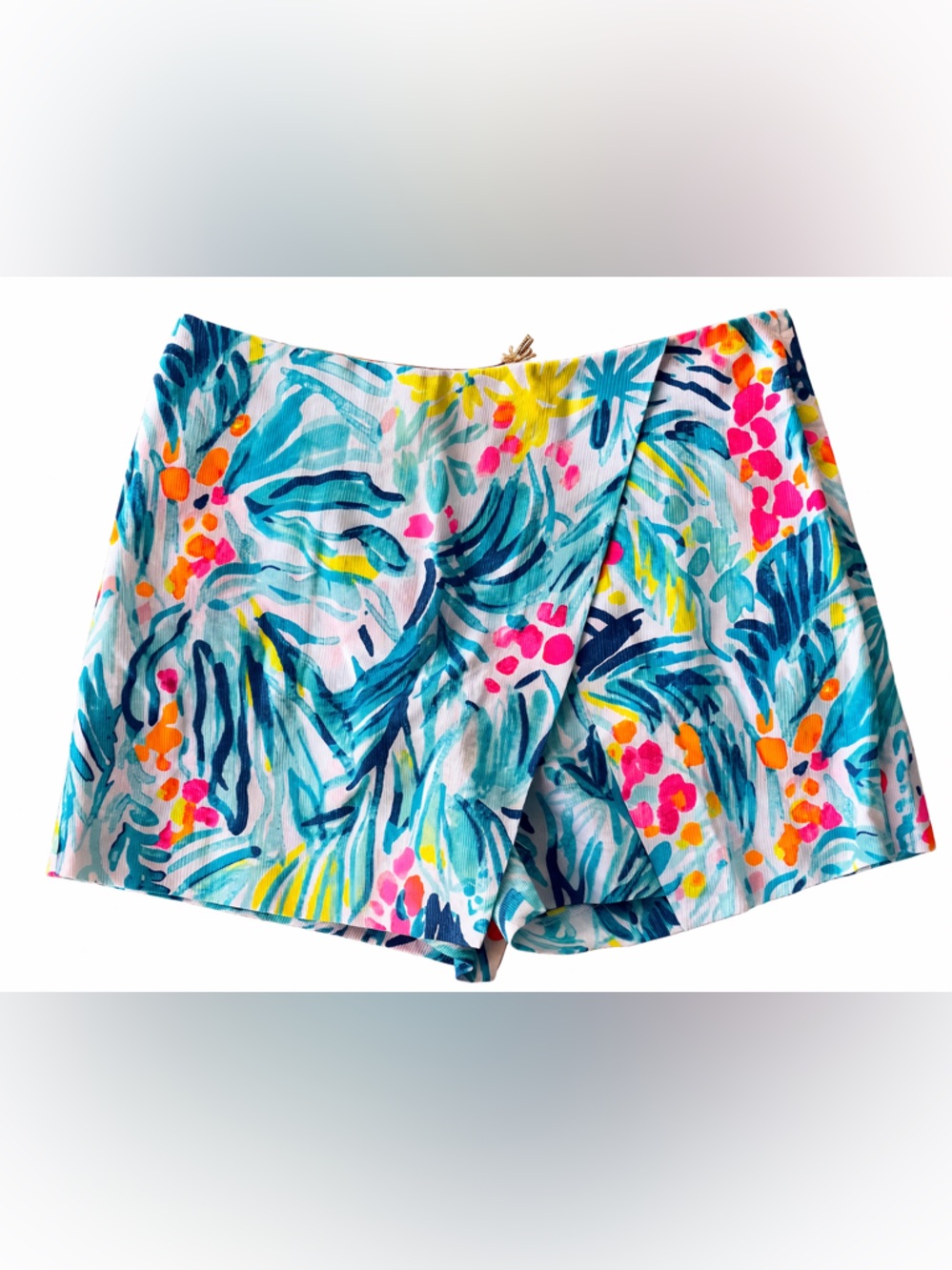 Lilly Pulitzer Marii Skort Blue Tippy Top Tropical Resortwear Old money Size 00